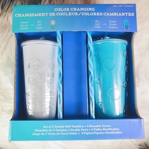 NWT Parker Lane Color Changing Tumblers/Cups